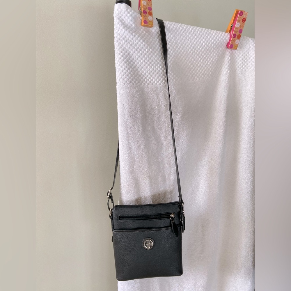 Giani Bernini - Black Leather, Crossbody Purse/Handbag